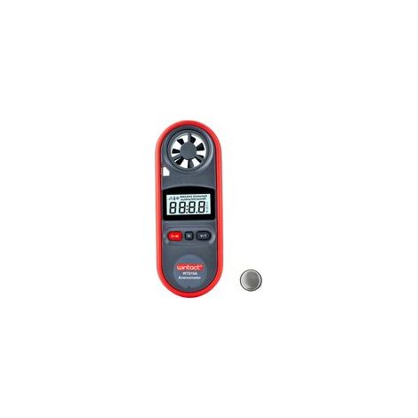Jauge de compteur de vitesse du vent portable anémomètre, anémomètre de température de l'air numérique thermomètre de compteur de vitesse du vent vélomètre CVC (1/5)