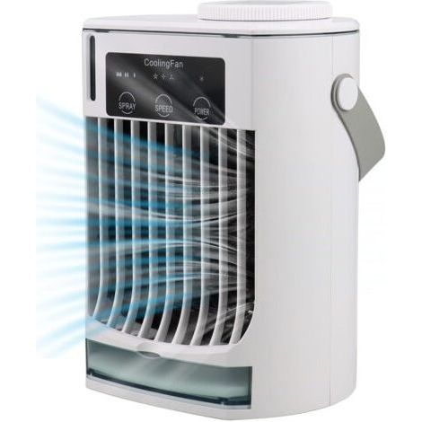 Tragbarer Klimaanlagenventilator, persönlicher Mini-USB-Ventilator mit 3 Geschwindigkeiten, Touchscreen-Desktop-Luftkühler für Schlafzimmer, Zelt, Wohnheim, Auto, Wohnmobil und Camping (1/5)