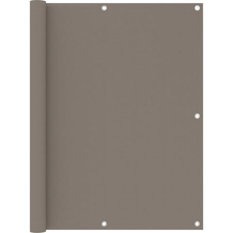 Écran de balcon Taupe 120x500 Tissu Oxford (1/5)