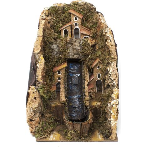 Ruscello con Case per Presepe con Pompa 20x14 cm 11521/A (1/4)