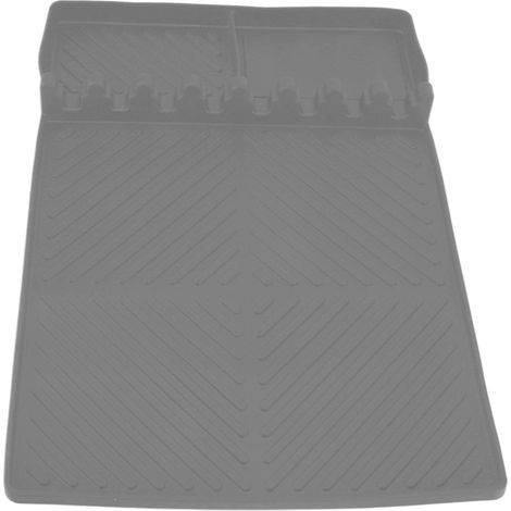Set de 8 emplacements de cuisson en silicone gris antidérapant résistant à la chaleur facile à nettoyer accessoires de plancha cuisine 16x11.5in (1/5)