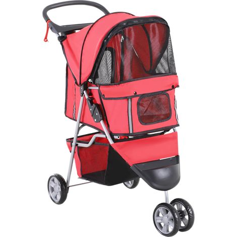 Accessoire pour chien, pliable, rouge, pour chiens et chats, Carrielle pour chiens Carrielle multicolore pour promenades