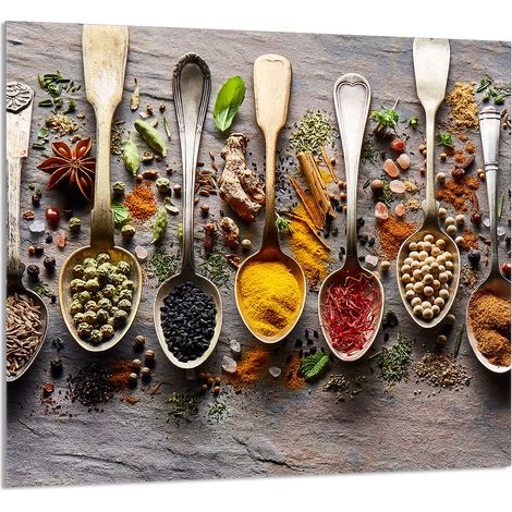 PANEL DE VIDRIO PARA COCINA 65x60 Especias (1/5)