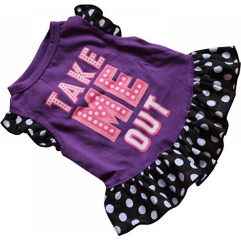 Veste Pour Chien - Haut En Coton Mélangé - Style Princesse Avec Nœud Papillon - Pour Chiots Femelles - Été Printemps Automne - Tailles XS à L (1/5)