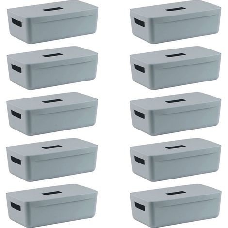 Contenedor IH Flexistore de 5 litros, 10 unidades, tela vaquera. (1/5)