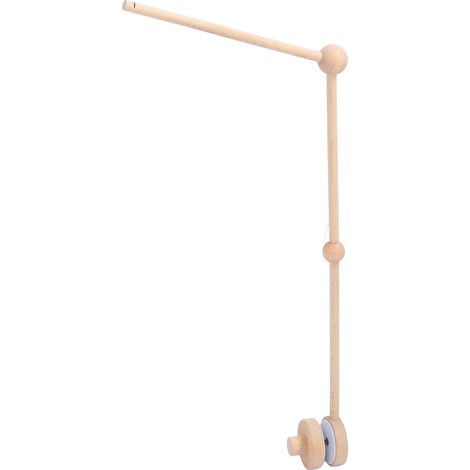 Verstärkter Arm für Babybett aus Holz, Halterung für Sicherheitsnetz und Glöckchenaufhängung (1/5)
