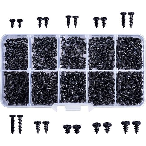 Tournevis À Tête Ronde En Acier Au Carbone - 10 Longueurs Différentes - Pour Bois Métal Brique - Lot De 10 Pièces (1/5)