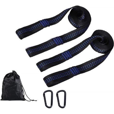 CSPARKV - Paquete de 2 correas para hamaca de 2 m, para silla colgante, accesorios para hamaca, para acampar al aire libre, accesorios para árboles, columpio de yoga