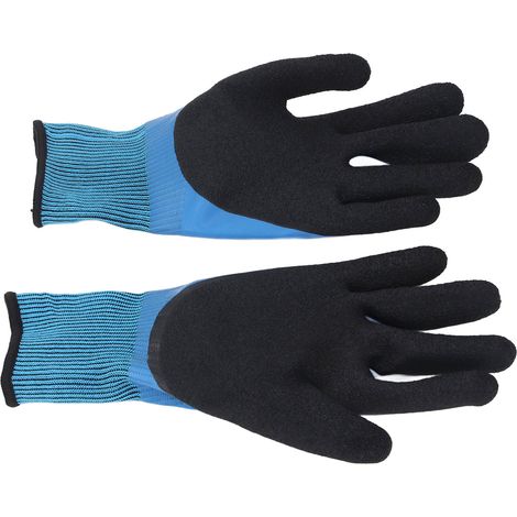 Lot de 2 gants isolants électriques 1000 V, double face, isolants, antidérapants, en nylon et caoutchouc, pour électricien (1/5)