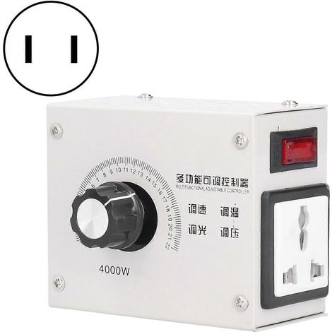 Variateur de tension SCR 4000 W, contrôleur électronique à thyristors haute performance AC110/ (1/4)