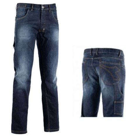Utility Diadora Pantalone Lavoro Blu Jeans Lavato L (1/10)