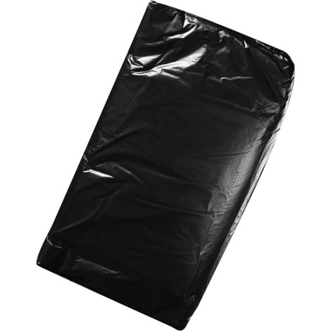 50 grands sacs-poubelle noirs en plastique, recyclables et multi-usages pour la cuisine, le bureau et les chantiers. (1/5)