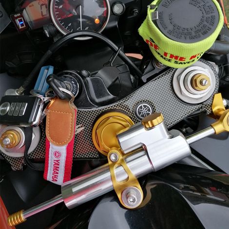 Steering damper mounting kit for Yamaha YZFR1 and YZFR6 (motorcycle modification parts) (1/5)