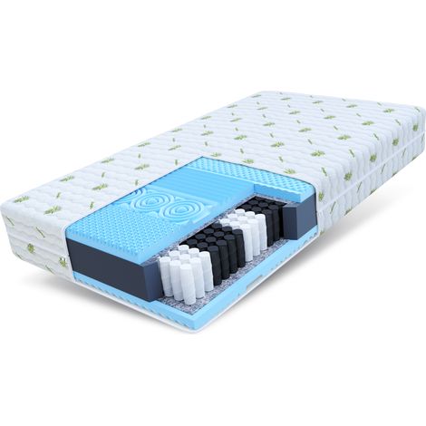 Matratze Taschenfederkern 120x200 MASSAGE H3 7 Zonen 17 cm HR-Schaum Kaltschaum