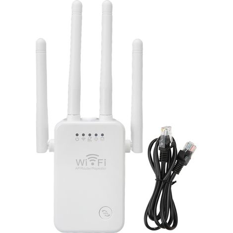 Amplificateur WiFi 4 Antennes 3 Modes Plug and Play pour Maison Bureau Hôtel 100‑240V Prise EU (1/5)