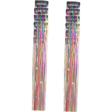 12 pinces à cheveux scintillantes et tendance pour filles, accessoires de coiffure pailletés pour, le cosplay et Halloween, Coloré (1/5)