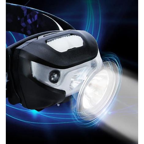 lampe Frontale Led Rechargeable Puissante, D500 Torche Frontale Led Usb 2000lux Lumire Blanche Et Rouge 6 Modes D'clairage Ipx6 Pour Cyclisme, Cam (1/5)