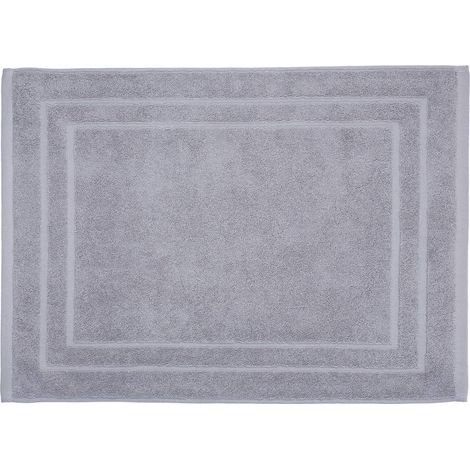 Alfombra de baño - algodón - gris topo - 50x70 cm - Atmosphera créateur d'intérieur