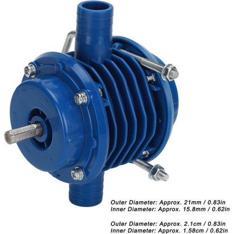 Pompe De Forage - Centrifuge Auto-Amorçante Pour Perceuse Électrique - Compatible Avec Perceuses À Partir De 350 W - Diamètre Extérieur 21 Mm - 1 Pièce (1/5)