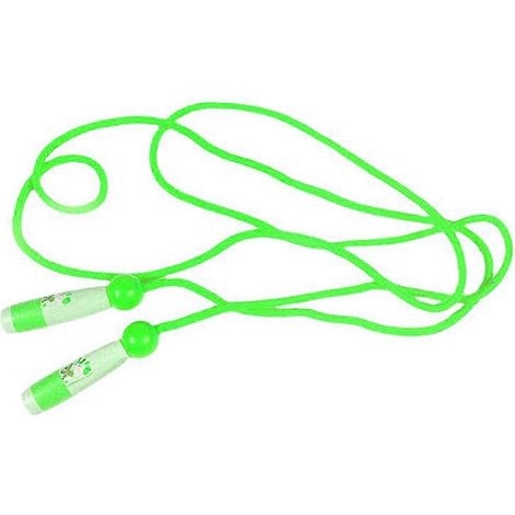 Corde à sauter pour enfants, en coton et réglable, avec une poignée en bois, idéale pour le fitness et les activités de plein air. (1/4)