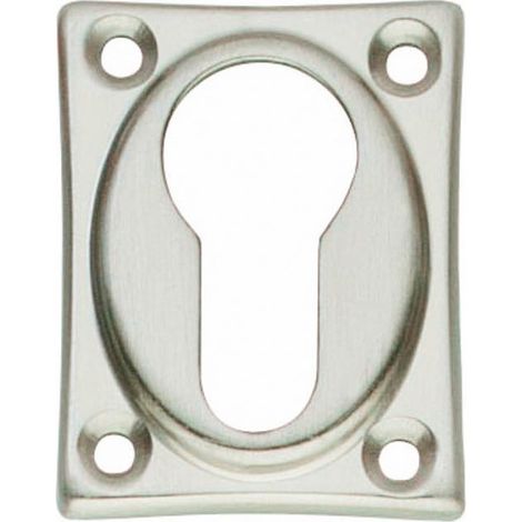 Serrure cylindre carrée en nickel mat - Par set