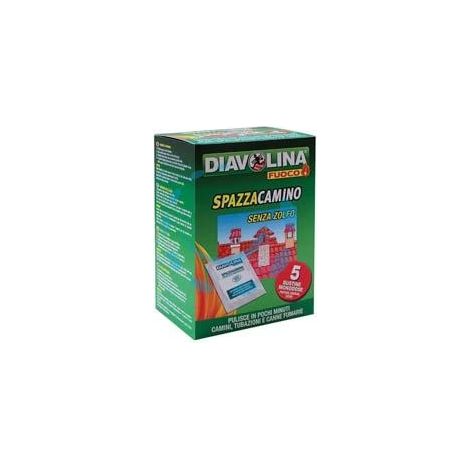 DIAVOLINA POLVERE SPAZZACAMINO - 5 bustine da gr.50