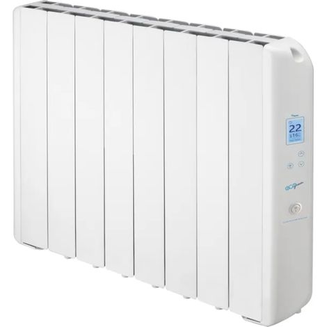 FARHO Eco Green Wifi Ultra Radiateur Électrique 1330W à 8 Éléments en Aluminium Injecté, Fluide Farhoil, Thermostat Programmable, WiFi Intégré