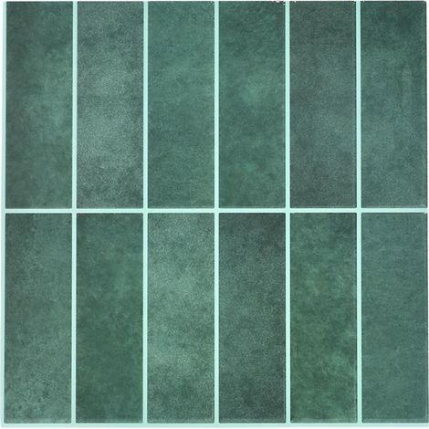 Lot de 4 Crédences Adhésives "Rectangle" 30cm Vert