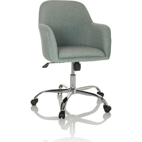Siège de bureau / Siège pivotant / Chaise à coque SOLAO 300 Tissu menthe hjh OFFICE