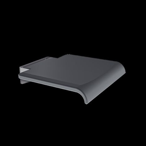KWC Siège de douche rabattable, MEDCARE, apparent, 450x90x458 mm, assise gris polyuréthane (1/2)