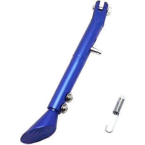 Motorrad-Seitenständer, verstellbar, aus Aluminiumlegierung, schnell montiert, leicht – Blau