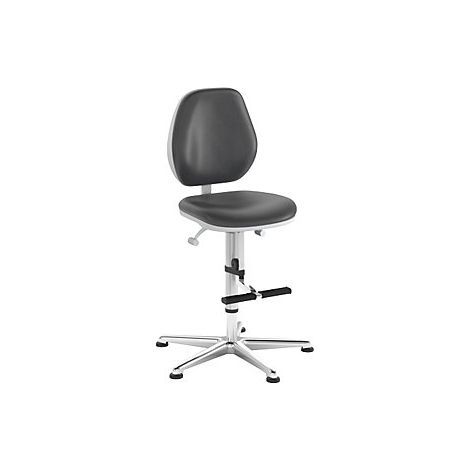 Silla giratoria de trabajo para salas blancas  con tacos y
