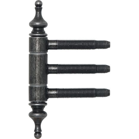 Einbohr-Zierband 3-teilig, mit Aushängesicherung, ø 18 mm, Eisen schwarz Antik (1/3)