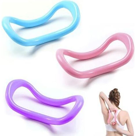 3-teiliger Yoga-Kreis-Massagering, Yoga-Pilates-Kreis, Pilates-Ring, Faszien-Stretching-Ring für Oberschenkel-, Bauch- und Beindehnung