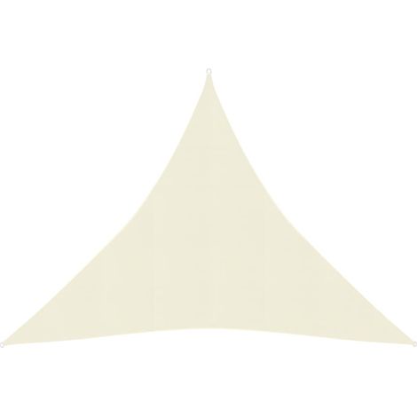 HDPE - vidaXL Vela Parasole 160 g/m² Crema 3x3x3 m in HDPE - Protezione UV