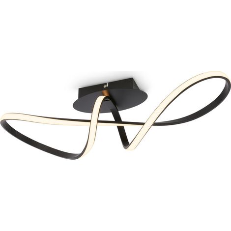 Briloner LED Deckenlampe 63x19x16,5 cm 22W 2900lm 3000K Warmweiß Schwarz - Deckenleuchte Wohnzimmer Schlafzimmer Esszimmer (1/5)