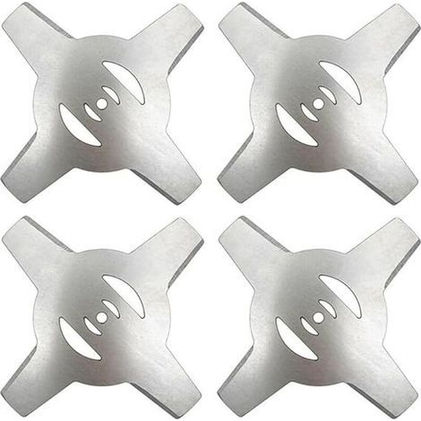 Accessoires Pour Tondeuses à Gazon Accessoires for outils électriques de jardin, 4 pièces, lame métallique à 4 dents for débroussailleuse électrique Outil (1/5)