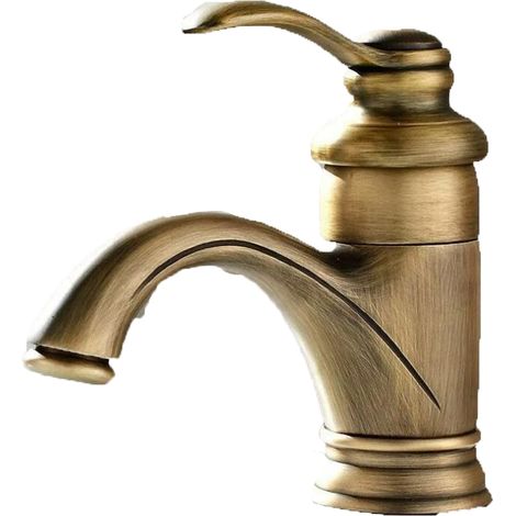 Robinet de baignoire rétro antique, mitigeur européen pour lavabo avec eau chaude et froide, finition bronze, style vintage, douchette, pour balcon, bar, WC, lave-mains.