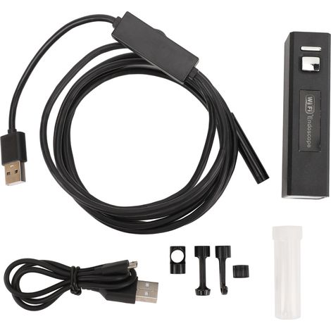 Ortviai Endoscope WiFi 8 mm avec 6 LED réglables pour inspection de canalisations, voitures et climatisation (1/5)