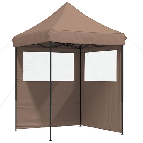 Tente de fête Marron 200 x 200 x 306 cm Tissu Oxford (1/5)