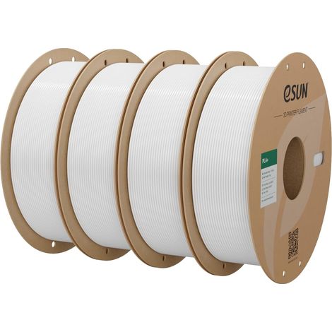 PLA+ Filament 1.75mm 1KG4 Bobines pour Imprimante 3D,Blanc Froid4 (1/5)
