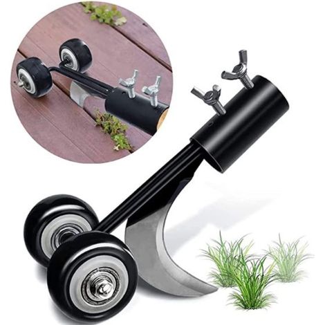 Patio Weeding Tool with Wheels, Garden Weeding Tool, Weeding Without Kneeling (1/4)