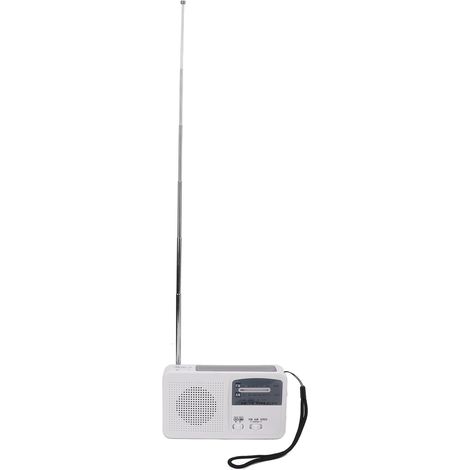 Lampe radio d'urgence solaire à manivelle AM FM multibande avec LED blanche pour camping extérieur (1/5)