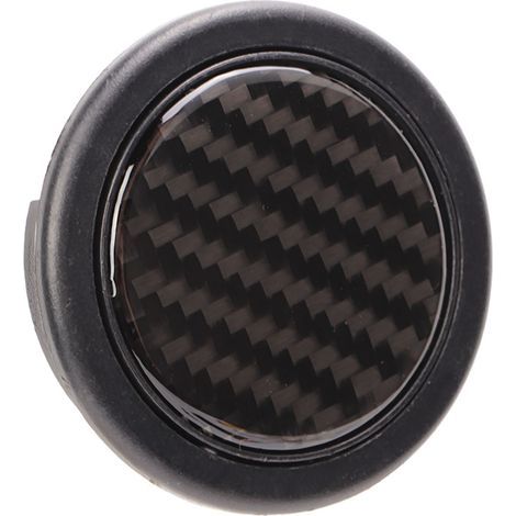 Bouton de klaxon pour volant, diamètre 50 mm, en fibre de carbone, universel pour volant à 6 boulons