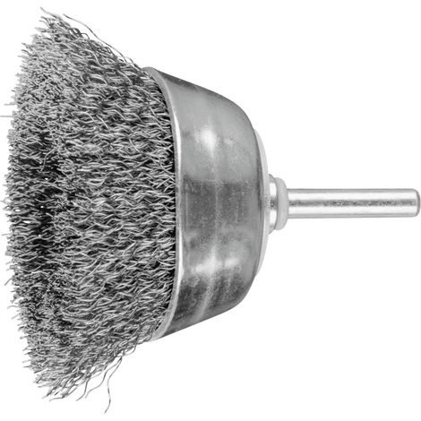 PFERD TOOLS Topfbürste ungezopft TBU Ø70mm Schaft-Ø6 mm Stahl-Draht-Ø0,30 10 Stk