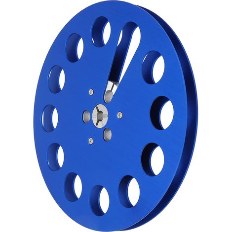 Bobine en aluminium 1/4" pour enregistreur universel, 7 pouces, 11 trous, couleur bleue (1/5)