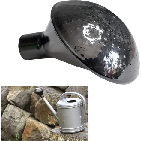 Douchette de rechange pour arrosoir, tamis 5, 8, 10 et 14 litres, tête d'arrosage, plastique noir, arrosoirs de jardin et de parterres de fleurs (1/5)