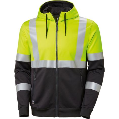 Giacca con cappuccio avverte. GIALLO. Taglia S.