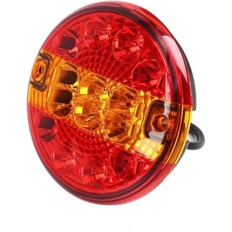 Feu Arrière LED - 140 mm - 3 Funciones (Stop, Luz de Marcha Atrás, Intermitente) - 12/24 V - Universal Izquierda/Derecha - Para Remolque, Camión, Furgoneta, Caravana (1/5)