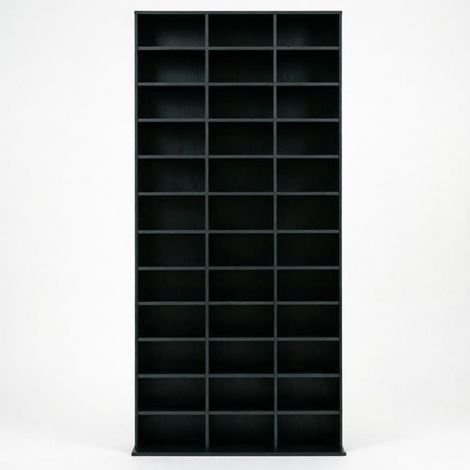 CD- und DVD-Regal aus schwarzem MDF MODENUIT (1/4)